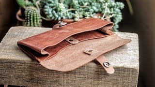 Making a Simple Leather Clutch