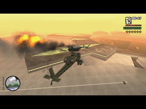 6 Star Wanted Level Rampage in GTA San Andreas! (Cop Battle Escape)