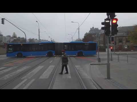 12-es villamos vonala a vezető szemével