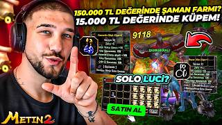Thumbnail - TARANTİN2 15.000 TL EFSUN DENEMESİ ? 😱 SOLO LUCİFER KESEN ŞAMAN ! | Metin2 - Tarantin2 #23