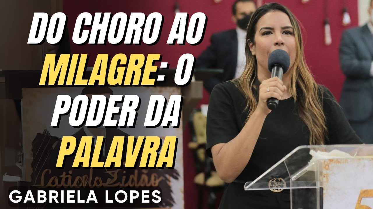 A PALAVRA DE DEUS É O TEU SUSTENTO - GABRIELA LOPES 2025 - Pregação Forte 2025