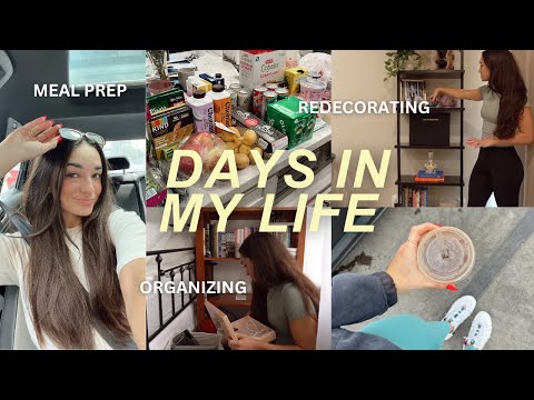WEEKLY VLOG | guest room/office redecorating + organizing, productive and cozy weekend, grocery haul