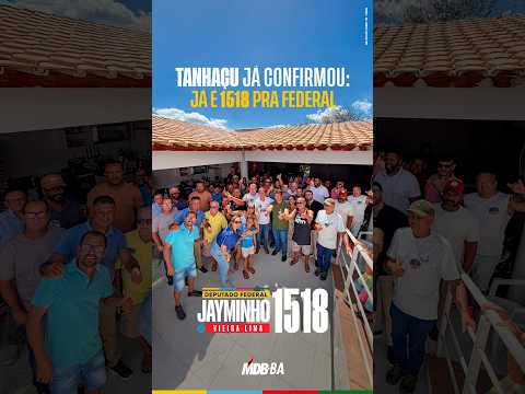Tanhaçu já confirmou já é 1518 pra federal | Jayminho 1518 para Deputado Federal