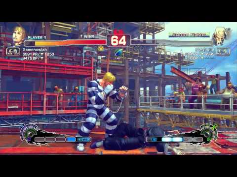 USF4 1.04 - Omega Cody Running the Lobby [720p/60fps]