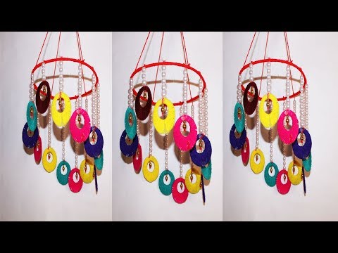 How To Make Wall Hanging With Wool_diy wool craft idea _by Life Hacks 360