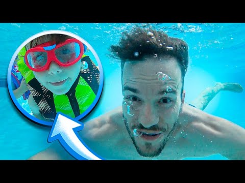 MERGULHOS NA PISCINA DE ORLANDO COM MARCOS - Família Brancoala nos EUA