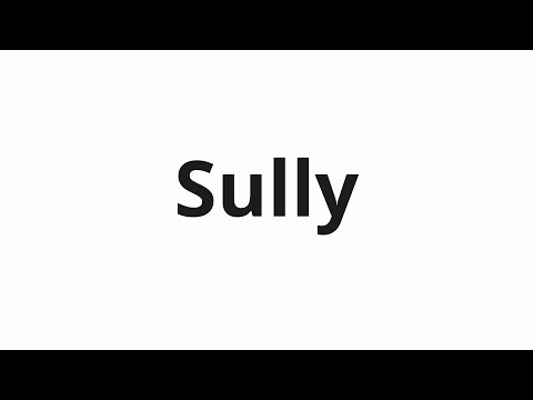 How to pronounce Sully