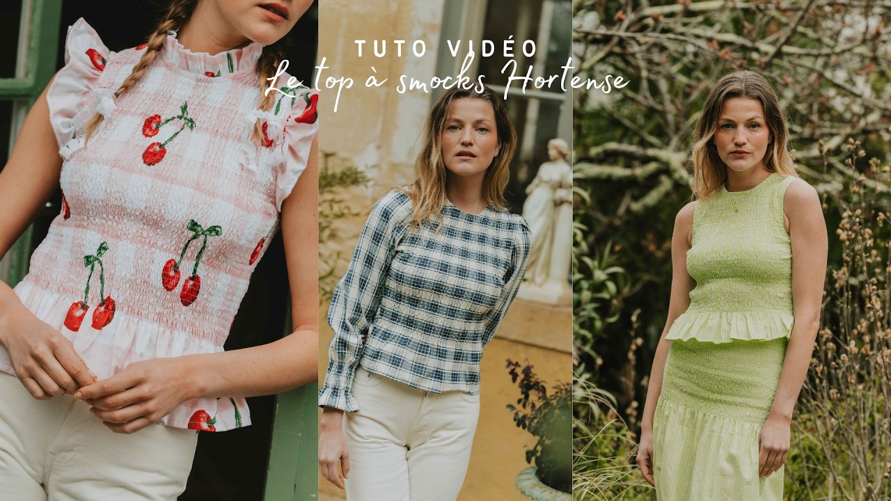 Patron top à smocks Hortense - Calissone