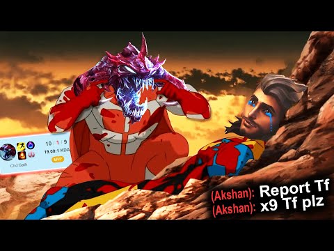 Think Akshan THINK!! Why did you pick RANGED TOP LANER against CHO'GOD?! 🔥 LoL Top Cho'Gath Gameplay