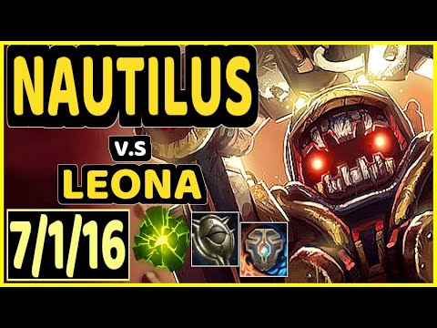 REDBERT (NAUTILUS) vs LEONA - 7/1/16 KDA BOTTOM SUPPORT CHALLENGER GAMEPLAY - BR