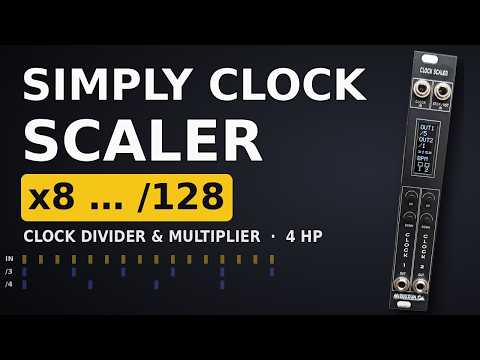 Eurorack Clock Divider & Multiplier 4HP – Simply CLOCK SCALER, /128 to x8, OLED Display, Polyrhythm, Assembled Synth Module | Bigzun image 7