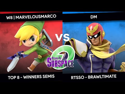 RTSSO - W8 Marvelous Marco (Toon Link) vs DM (Captain Falcon) - Brawltimate - Top 8 - Winners Semis