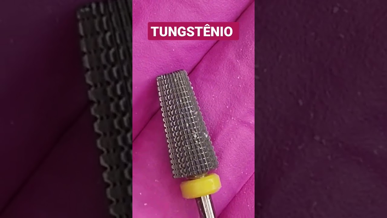 TUNGSTÊNIO Conhecendo as brocas #nails #unhasdegel #manicure #nailart #acrylicnail #shorts