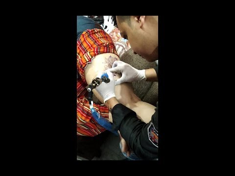 Making of Flowers TATTOO  Colourful tattoo women's tattoo ideas