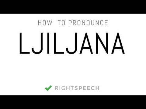 Ljiljana - How to pronounce Ljiljana