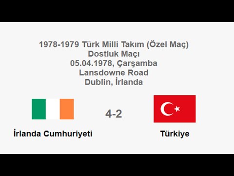 Republic of Ireland 4-2 Turkey 05.04.1978 - National Teams Friendly Match (Only Ireland's Goals)