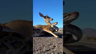 Python Attacks Deer in Broad Daylight! 😨🦌🐍 #youtubeshorts #python #vs #deer #shorts #viral #short