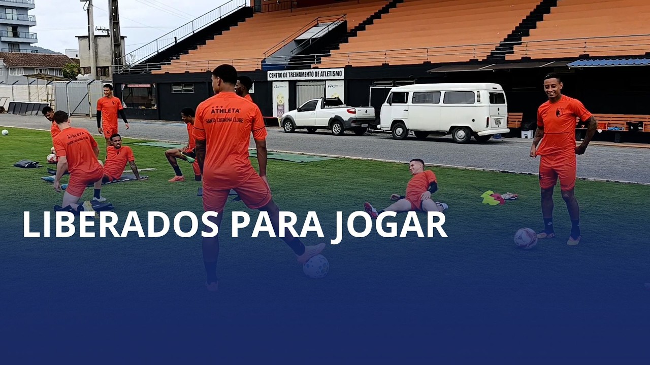 Liberados para jogar. Juninho, Adriel, Alex, Coruja e Beto já treinam