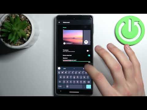 How to Set Custom Watermark on MOTOROLA Edge 30 Pro - Change Camera Watermark