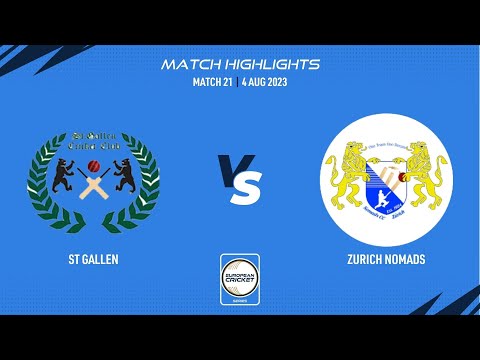 Match 21 - STG vs ZNM | Highlights | ECS Switzerland | 4 Aug 2023 | ECS23.673