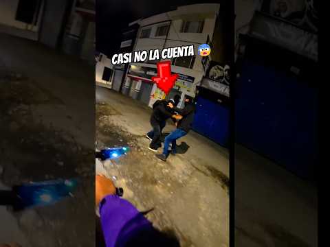Lo querían robar y me bajé a defenderlo 😡 #viral #biker #motos #humor #diversion