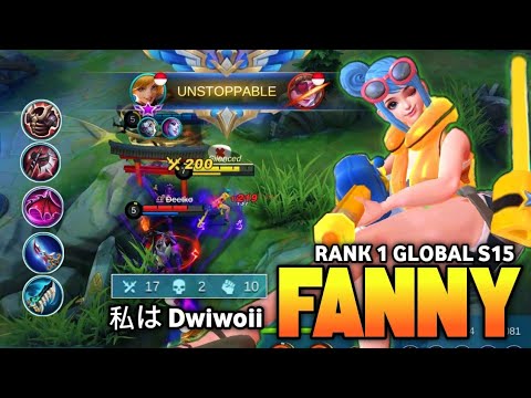 17KILLS | FANNY BEST BUILD AND EMBLEM | FANNY GAMEPLAY BY 私は Dwiwoii | MOBILE LEGENDS ✓
