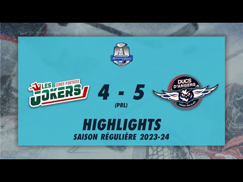 Jokers de Cergy-Pontoise 4-5(prl) Ducs d'Angers - Highlights - Synerglace Ligue Magnus 2023/24