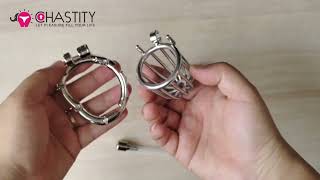 MChastity - Male Bird Cage With Adjustable Chastity Ring