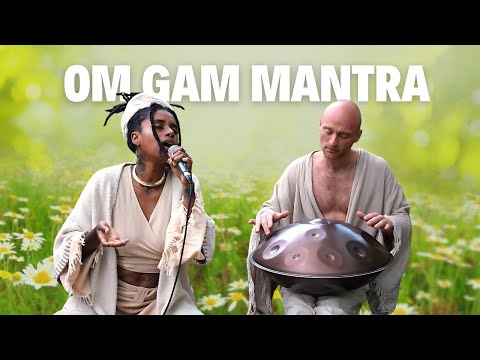 Om Gam Mantra - HANDPAN 2 hours music - Soft Melody - Clearing energy  remove blockages