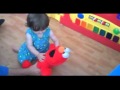 Seeing Her Elmo Doll For First Time