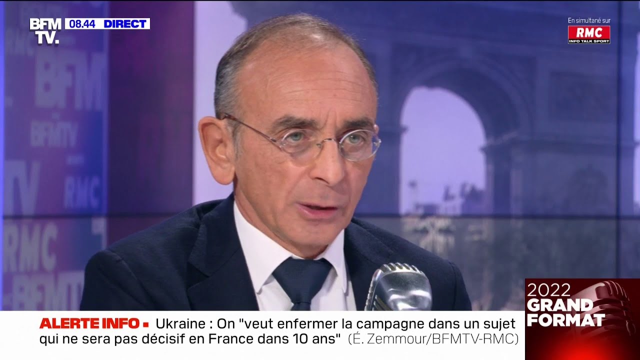 Zemmour : "Celui qui décide la guerre en est le responsable et le coupable"