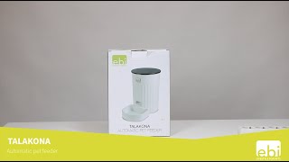 EBI Talakona Programovateľný automatický dávkovač krmiva 18x18x26cm 3l biely