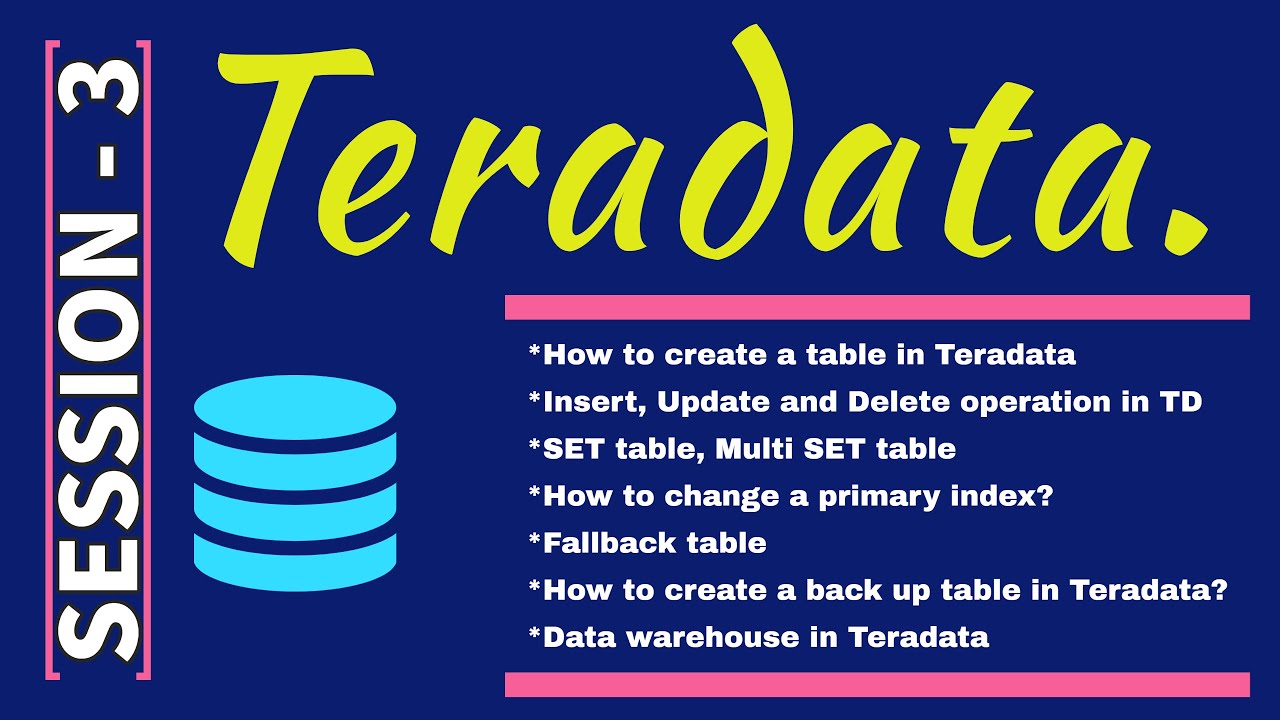 Teradata Tutorial for beginners | Teradata complete training | Teradata interview questions, answers