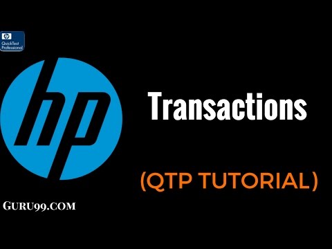 Transactions - HP UFT/ QTP TutoriaL #27