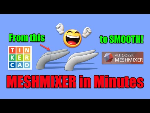 Tinkercad Genius! Remove Seams & Smooth Shapes MESHMIXER in Minutes!