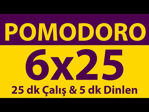 Pomodoro Technique | 6 x 25 Minutes | 25 min Work & 5 min Break | Pomodoro Timer | No ADs