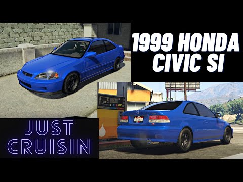 99 Honda Civic Si Cruising Around | GTA 5 Car Mods