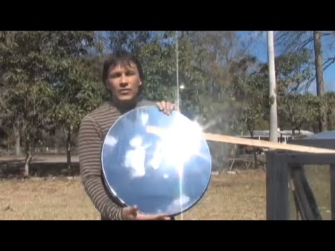 Make a PARABOLIC Mirror  the cheap way PARABOLOID DIY REFLECTOR DIRECT TV hack Solar Reflective Film