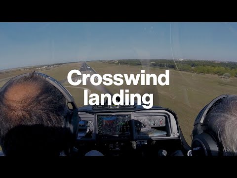 Crosswind landing