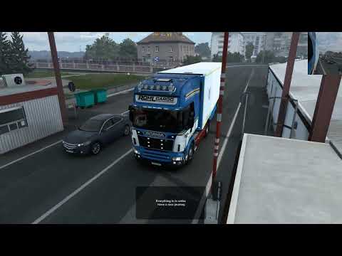 Euro Truck Simulator 2 / 1.47 / RJL Scania R & Streamline / Trailer Schmitz S.KO / Combo ROML Cargo