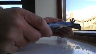 Restoration of paint on window sill Cracking or Crazing