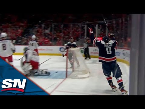 Alex Ovechkin Rips It Over The Shoulder Of Daniil Tarasov For 750th Career NHL Goal