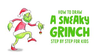 How to Draw The Grinch! | Step By Step Drawing for Kids