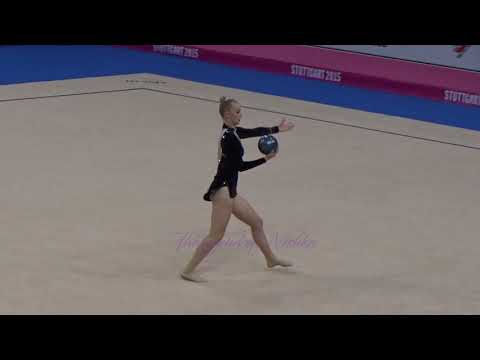 Nicoline SACHMANN (DEN) ball - 2015 Stuttgart worlds Qualifs