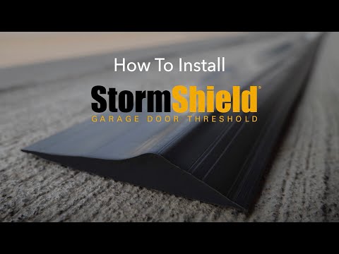 How To Install Storm Shield Garage Door Threshold How To Install...