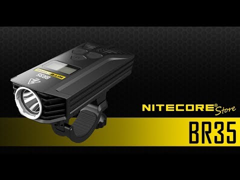 Nitecore BR35 dviračio žibintas 1800lm video