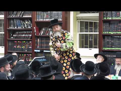 Chatzatzka Rebbe Performing at Ridnik Sheva Brochos in Borough Park part 1