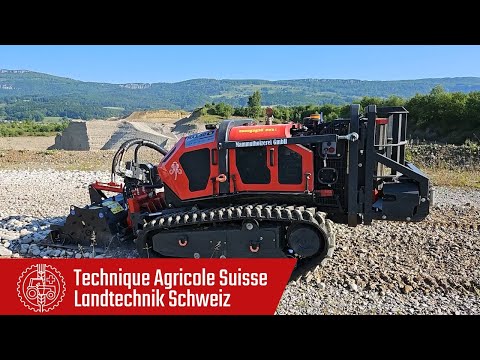 Seppi.M: Caterpillar «Max 50 le» with forestry mulcher and stone crusher