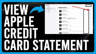 How To View Apple Credit Card Statement (How to View Apple Credit Card Statement Tutorial)