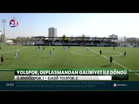 ERTELEME MAÇINDA ELAZIĞ YOLSPOR, DEPLASMANDA 12 BİNGÖLSPOR’U 2-1 MAĞLUP ETTİ